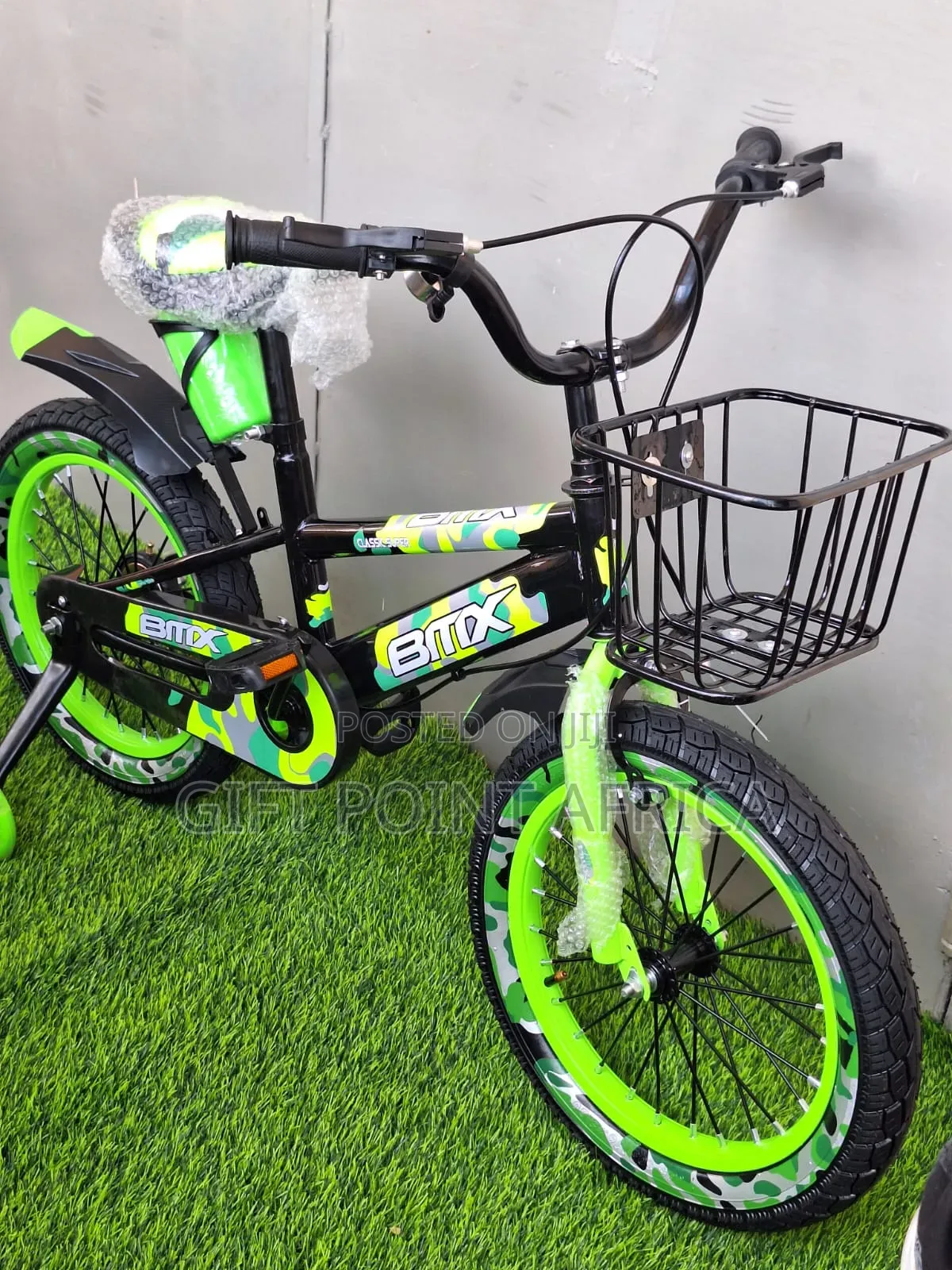 Bike Size 16" With Adjustable Seat and Training Wheels