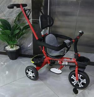Push Tricycle With Detachable Handle Red - main view