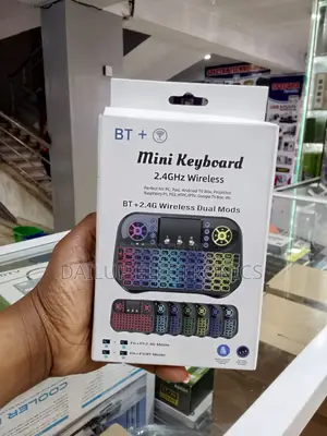 Wireless Mini Keyboad With Colored Backlight