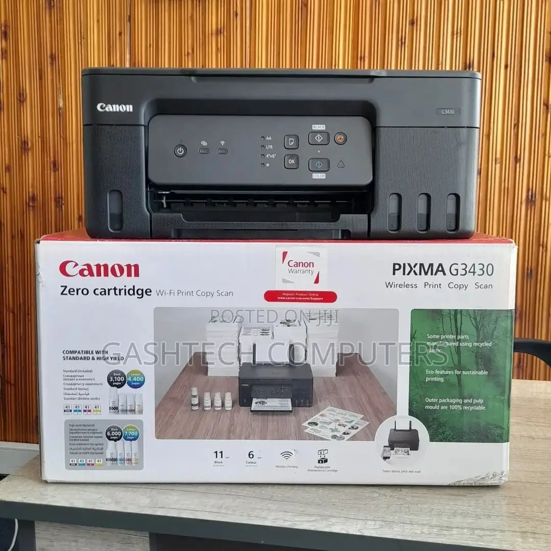 Canon Pixma G3430 Printer Zero Catridge