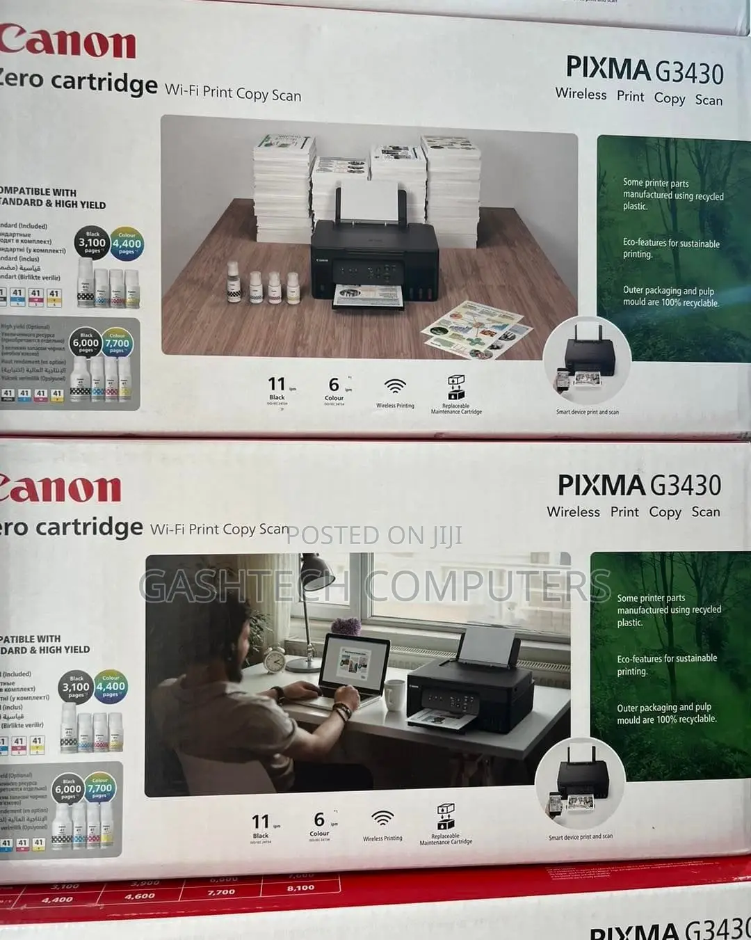 Canon Pixma G3430, Wi-Fi, All-in-One Inkjet Printer