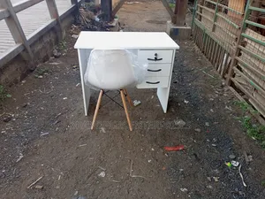 White Desk and Eames Chair