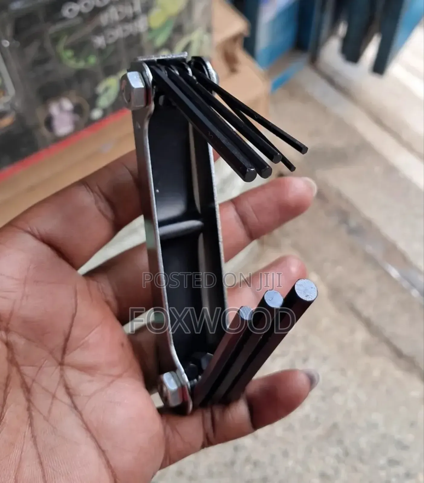 8 in 1 Folding Hexagon Key Allen Wrench Set Inner Hexagon.