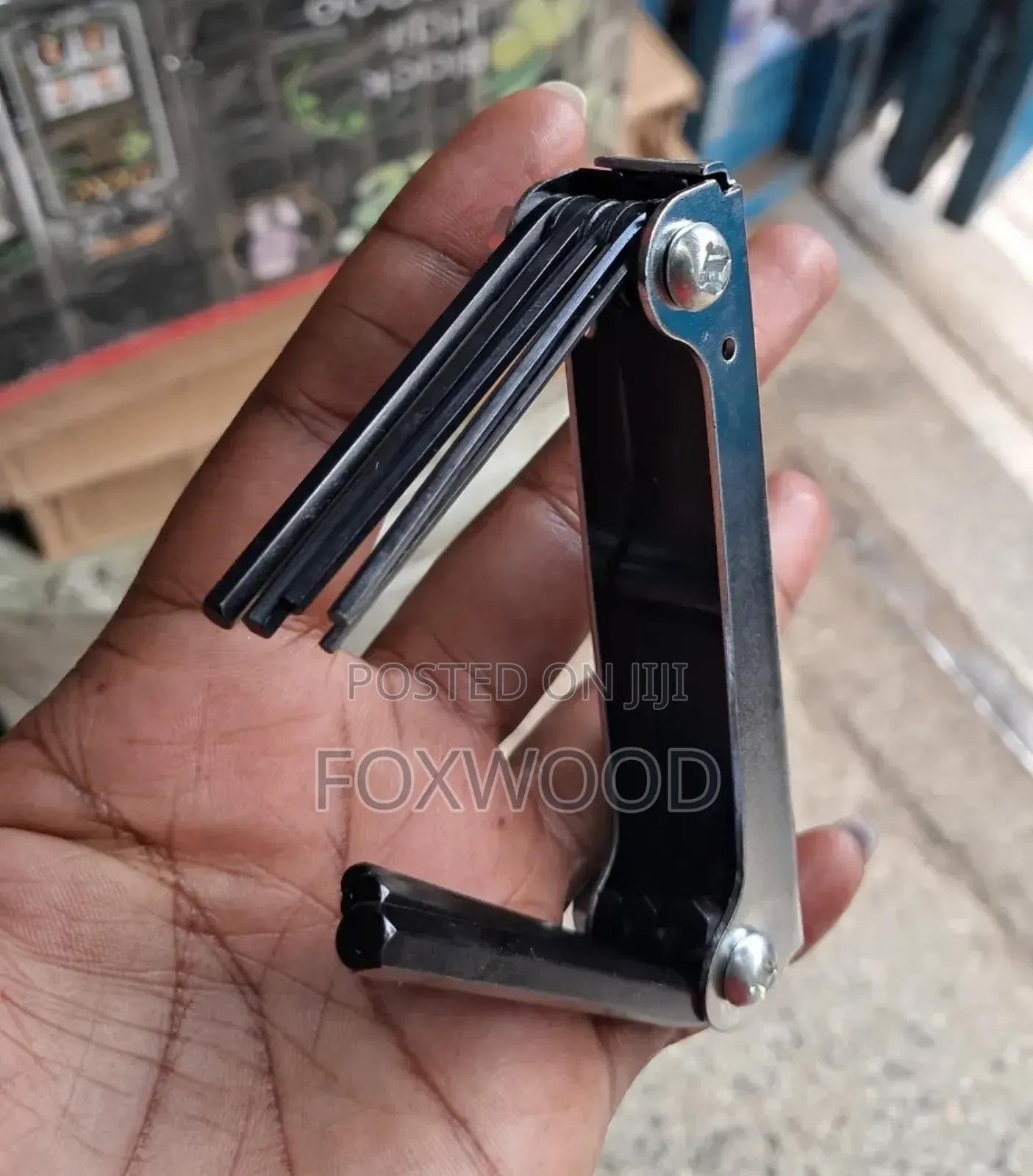8 in 1 Folding Hexagon Key Allen Wrench Set Inner Hexagon.