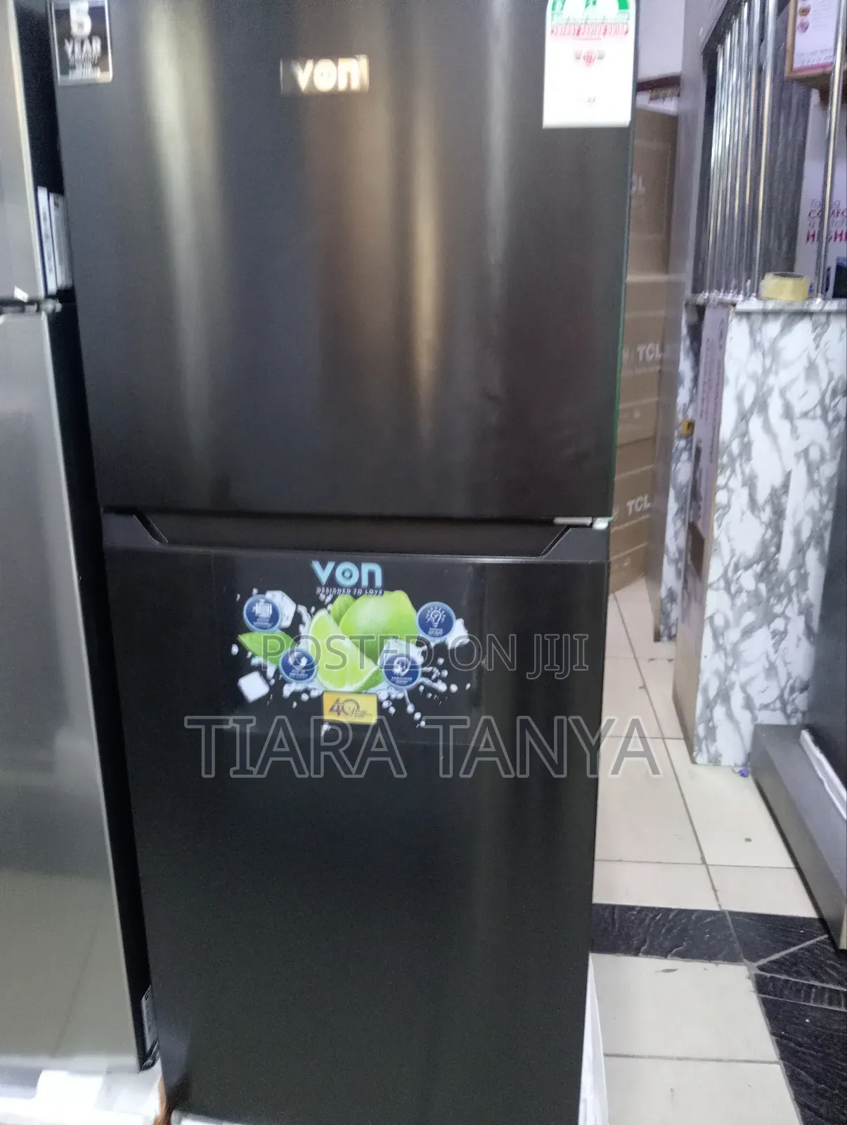 Von VRT-182nrak Double Door No Frost Fridge – 181l,