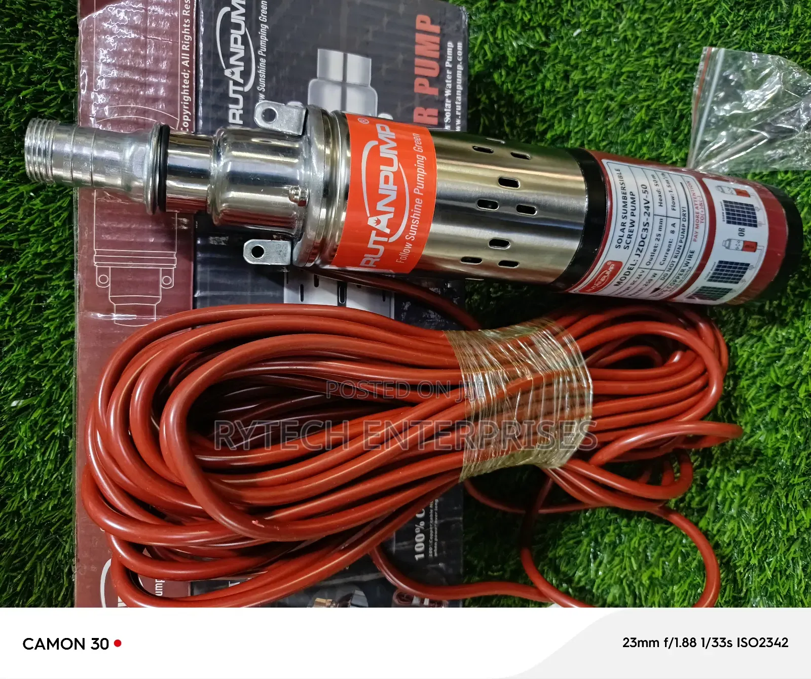 Solar Pump, 24v, 250watts, 50m Head