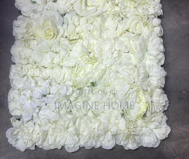 White Flowers Wall Hedges/Panels