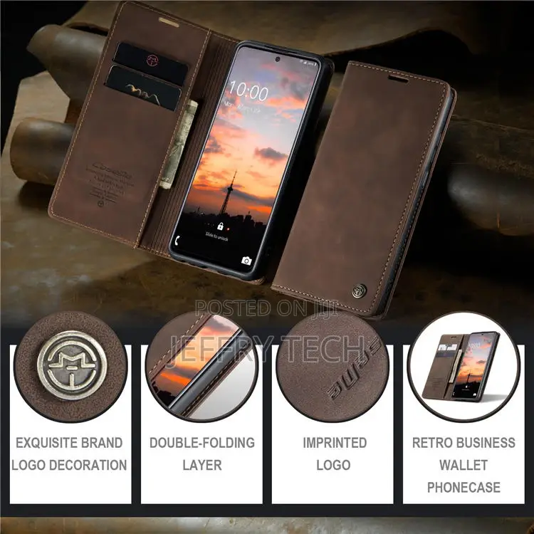Samsung Galaxy A33 5G Wallet Magnetic Case Coffee
