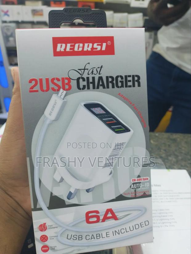 2 USB Charger 6A USB Cable Included - thumbnail 2