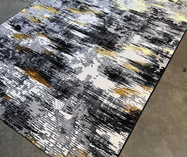 Black/White Classy 3D Home Carpet