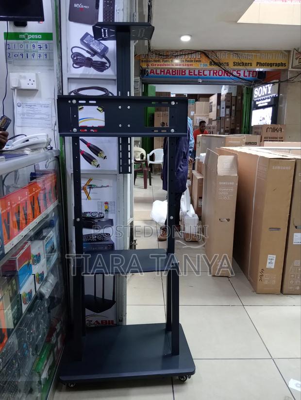 Adjustable Tv Trolley Stand 32′′-75′′ -Tv Cart