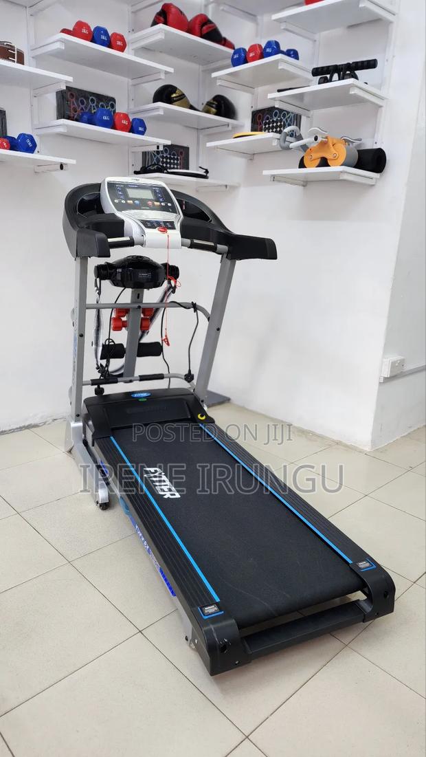 Treadmill+Free Massage Belt+Work Out Dumbbells - main view