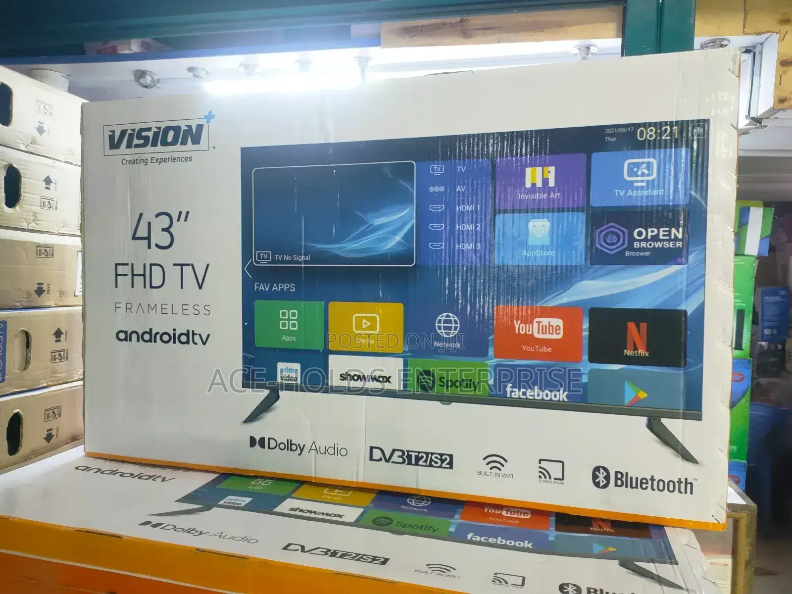 Vision  43" Smart Android Powered Tv