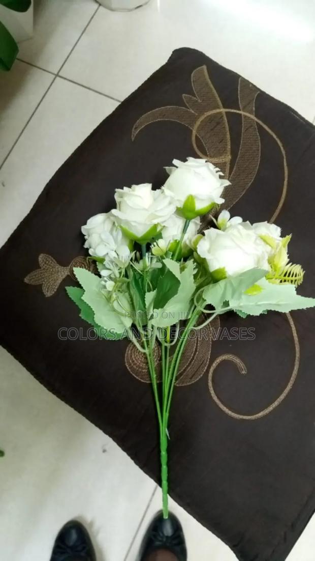 Rose Flowers Home Decor White - main view