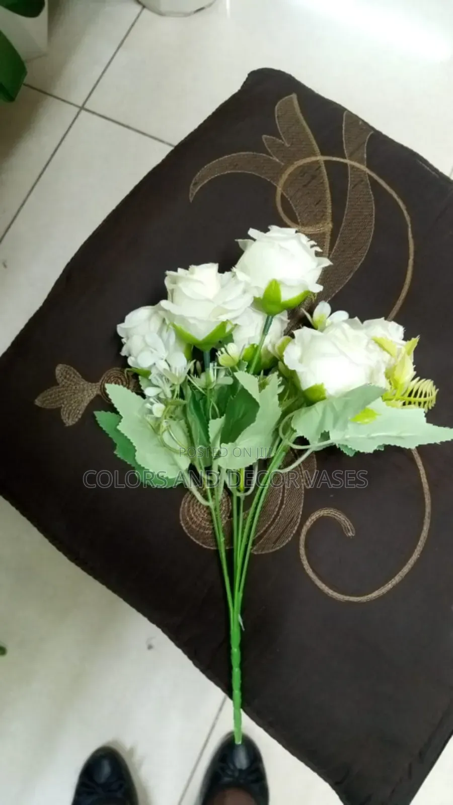 Rose Flowers Home Decor White