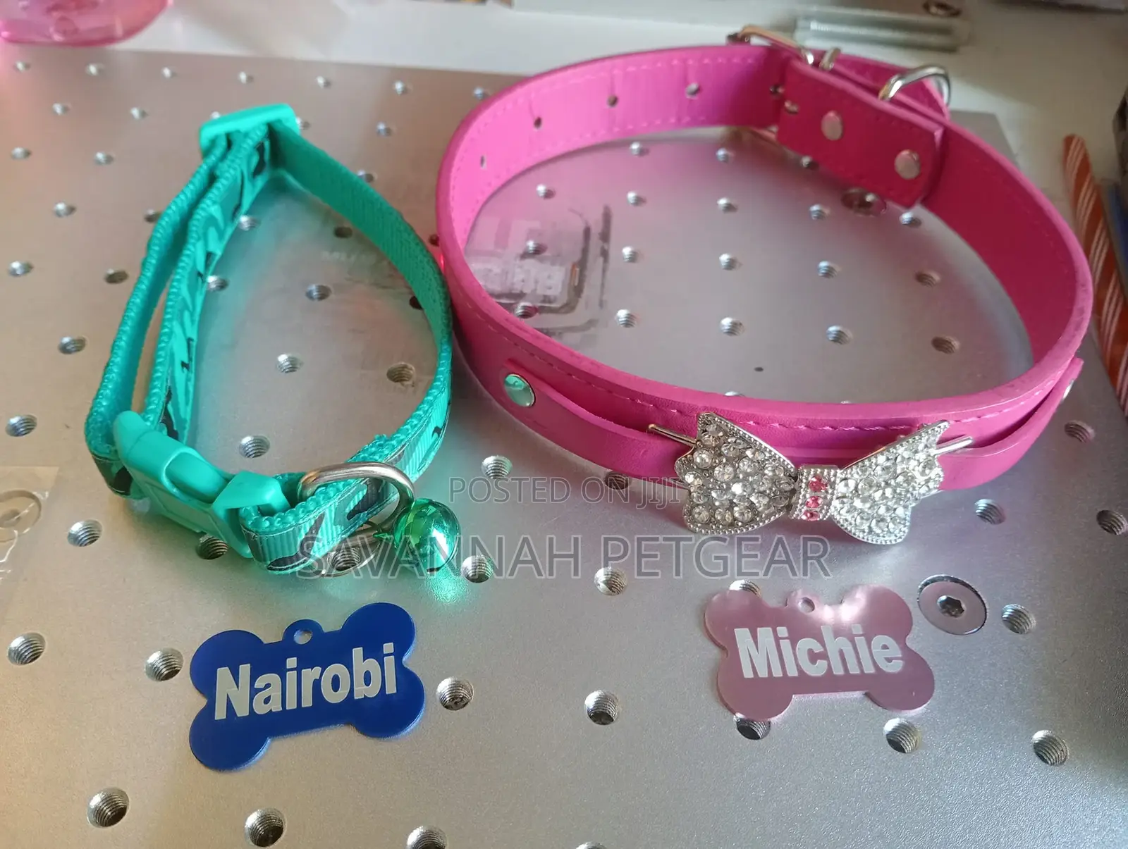 Sparkly Crystal Bow Tie Dogs Cat Collars Bowknot Diamonds