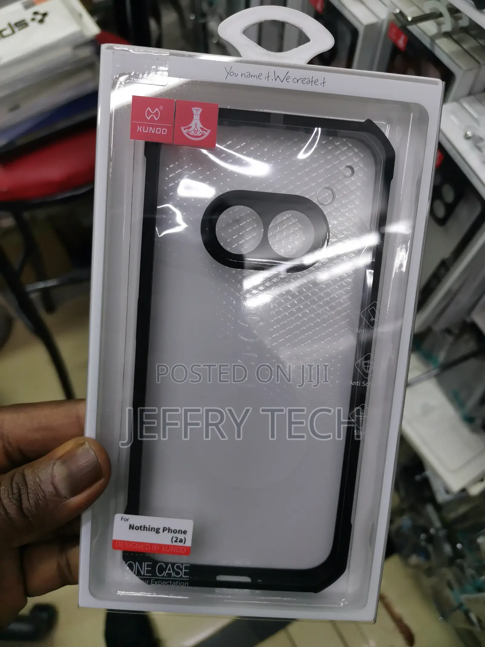 Nothing Phone 2A Transparent Shookproof Bumper CASE