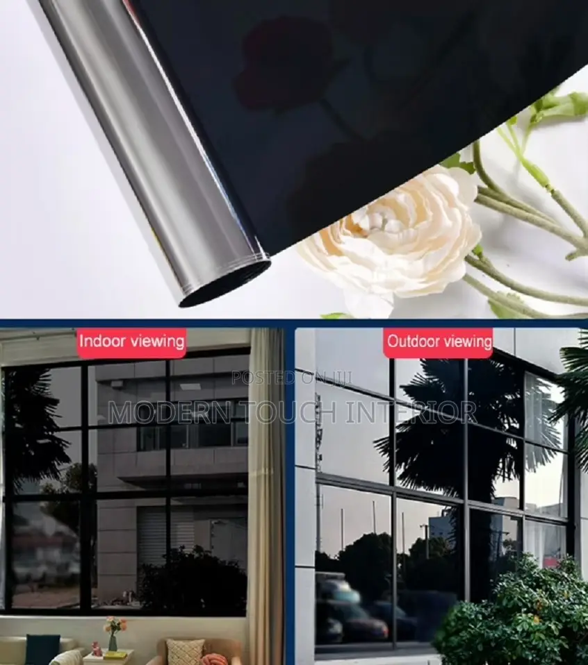 Black Privacy Reflective Window Film
