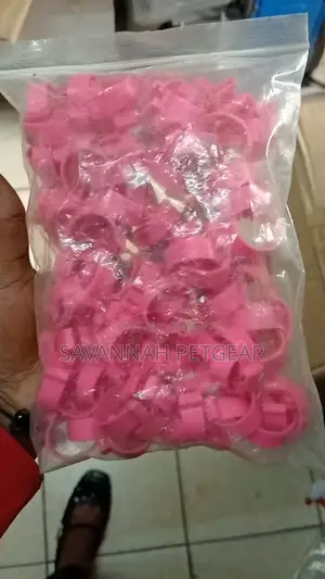 50PCS Numbered Chicken Foot Ring 7 Colors Adjustable