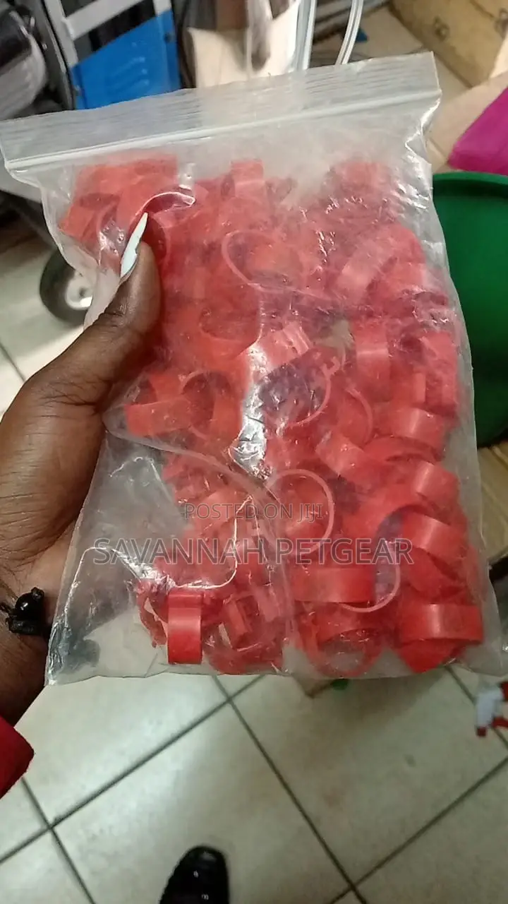50PCS Numbered Chicken Foot Ring 7 Colors Adjustable
