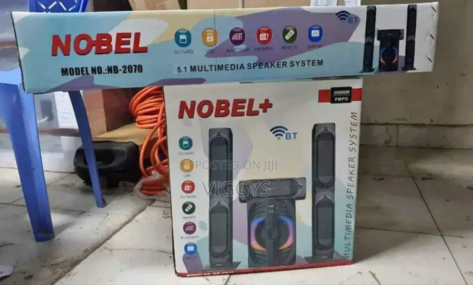 Good Working Nobel +2070 5.1 Multimedia Speaker System F-7
