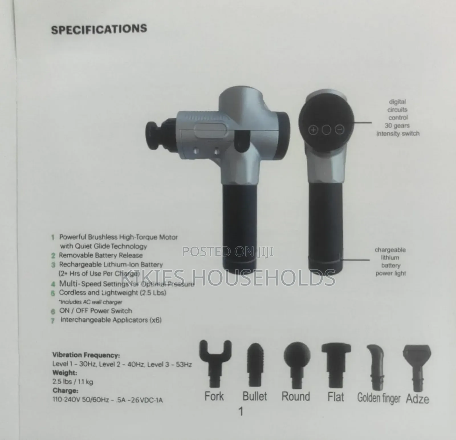30 Speed Massage Gun