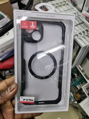 For iPhone 15 Plus Airbag Bumper Case With Magsafe