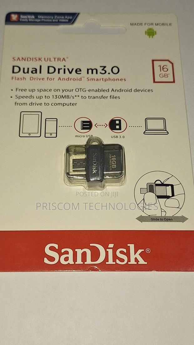 Sandisk OTG USB Flash Drive Flash Disk 16GB - thumbnail 2