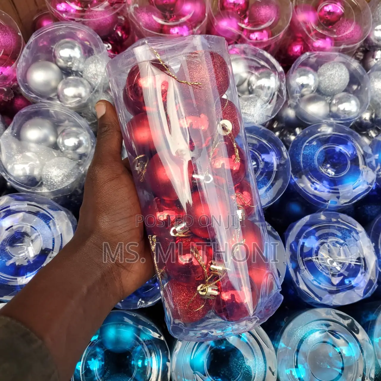 4 Cm 24pcs Christmas Balls Decor Set*