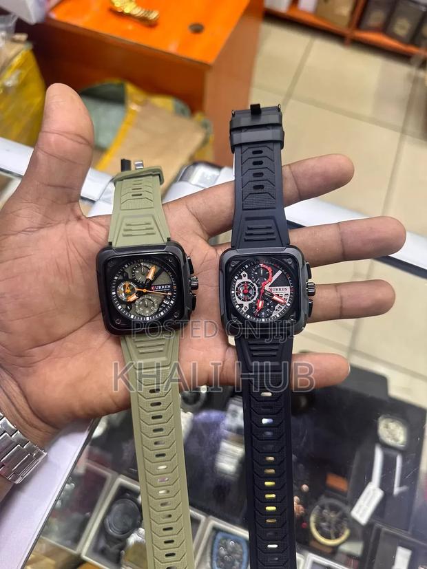 Curren Black and Green Watch Chrono Current Watch.