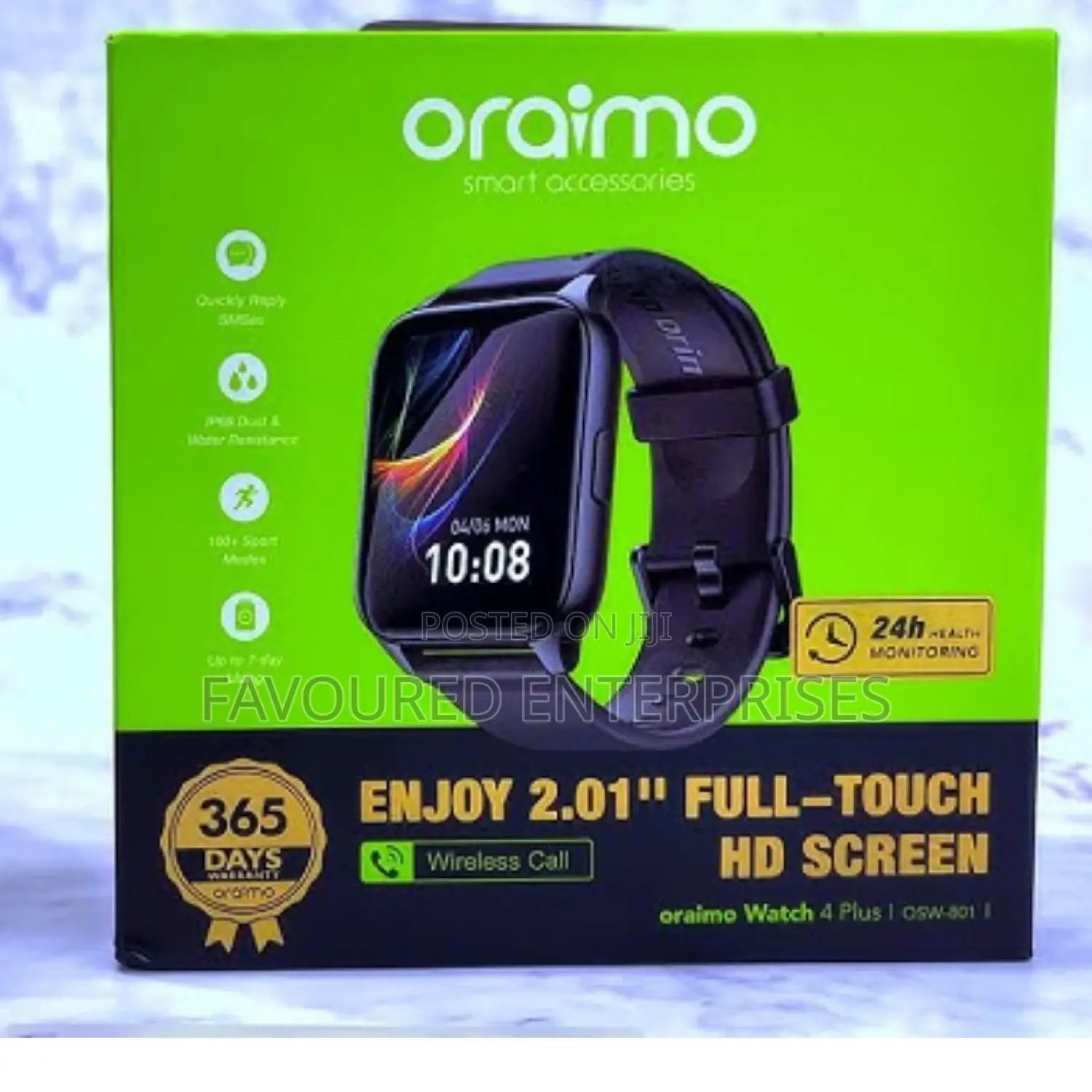 Oraimo Watch 4 Plus 2.01 HD, BT Call,