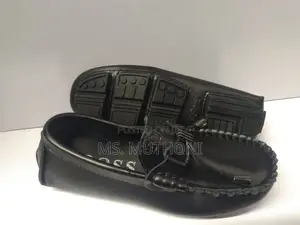 Size 28-38 Black Loafers for Boys