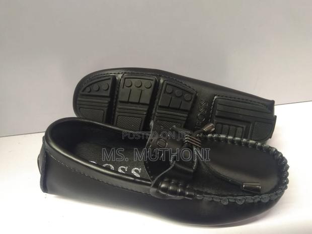 Size 28-38 Black Loafers for Boys