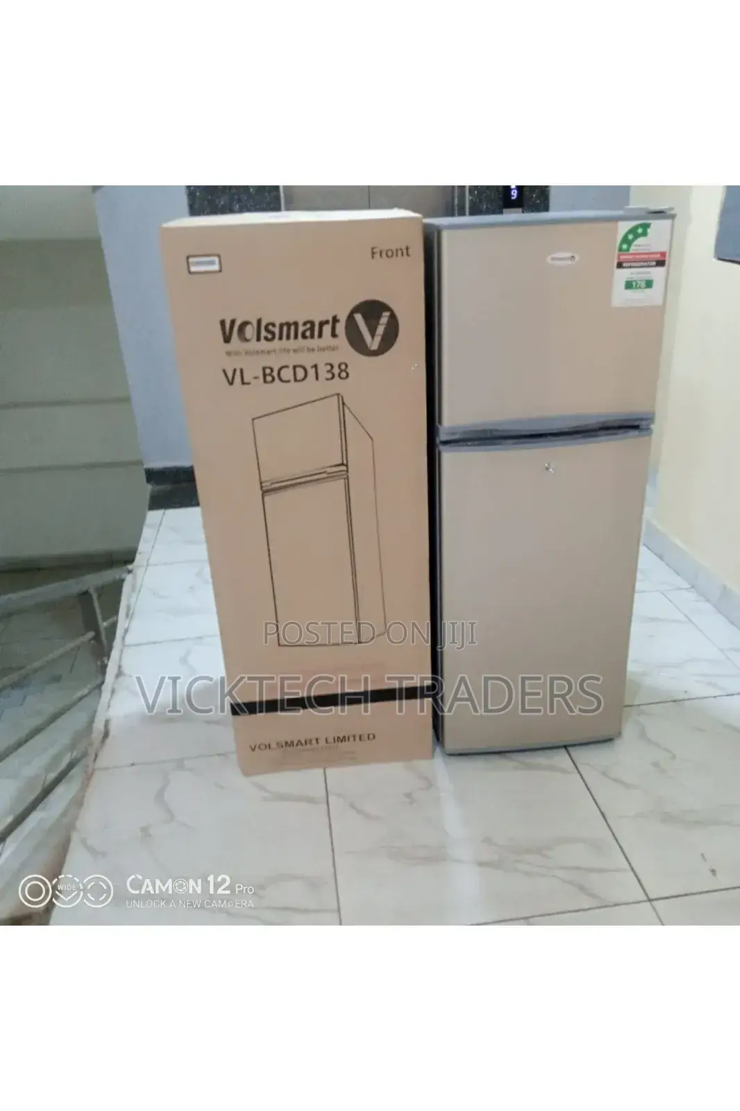 Fridge/Volsmart 138 Litres Double Door VL-BCD138