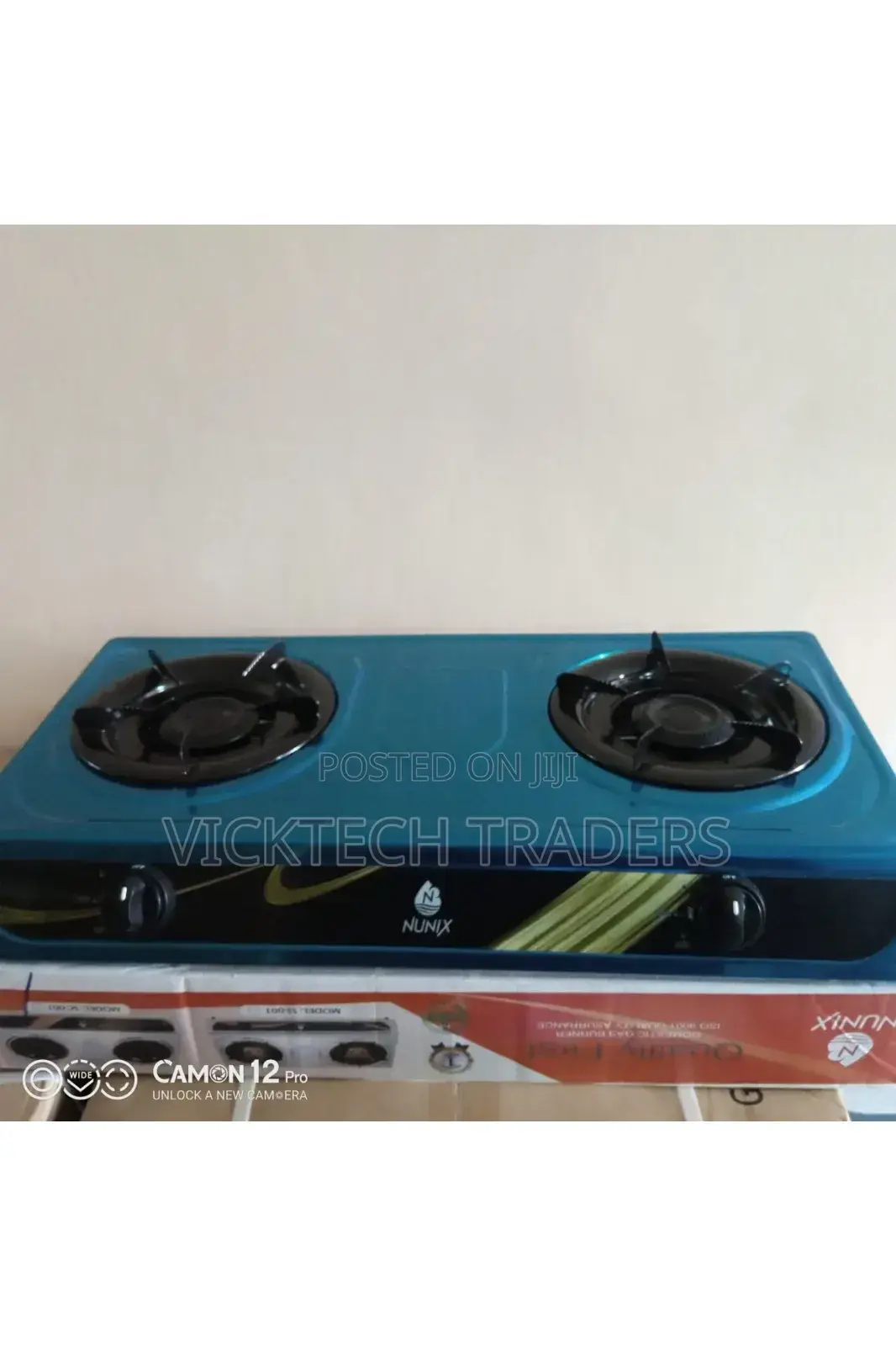 Nunix 2 Burner Table Top Gas Cooker
