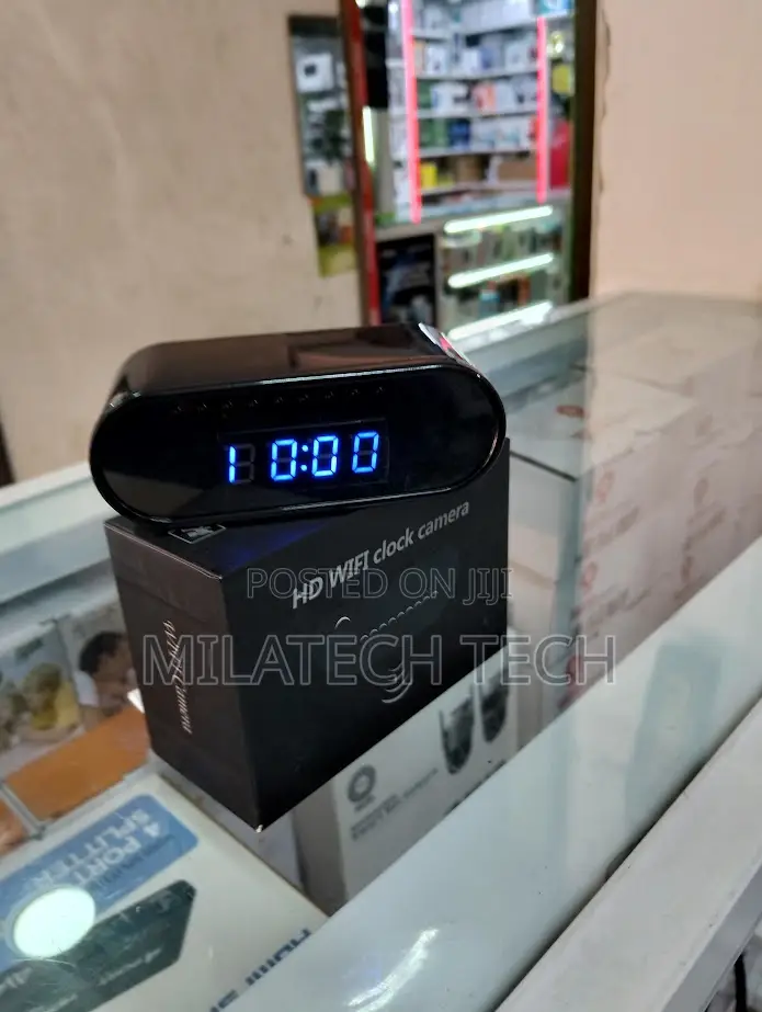 Wifi Clock HD Spy Camera With Audio Speaker