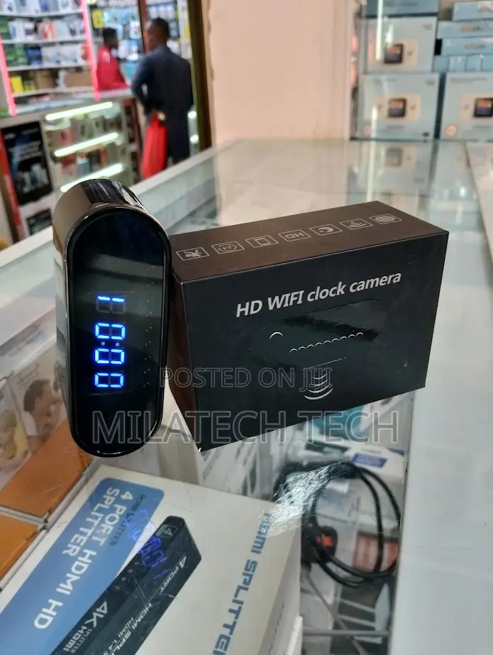 Wifi Clock HD Spy Camera With Audio Speaker