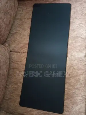 Black Plain Extra Large Mouse Pad