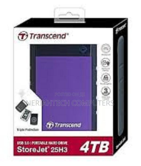 Transcend External HDD 4TB - Purple - TS4TSJ25H3P - main view