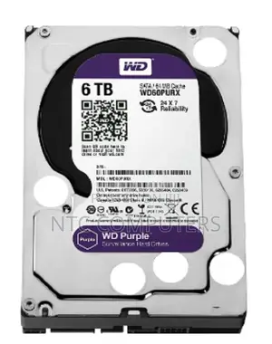 WD Purple Surveillance Hard Drive - 6 TB, 256 MB - WD64PURZ
