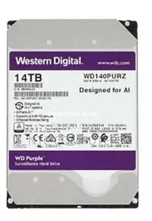WD Purple Surveillance Hard Drive 14TB, 512MB - WD140PURZ