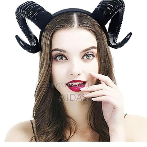 Gothic Sheep Horn Headpiece Crown - main view