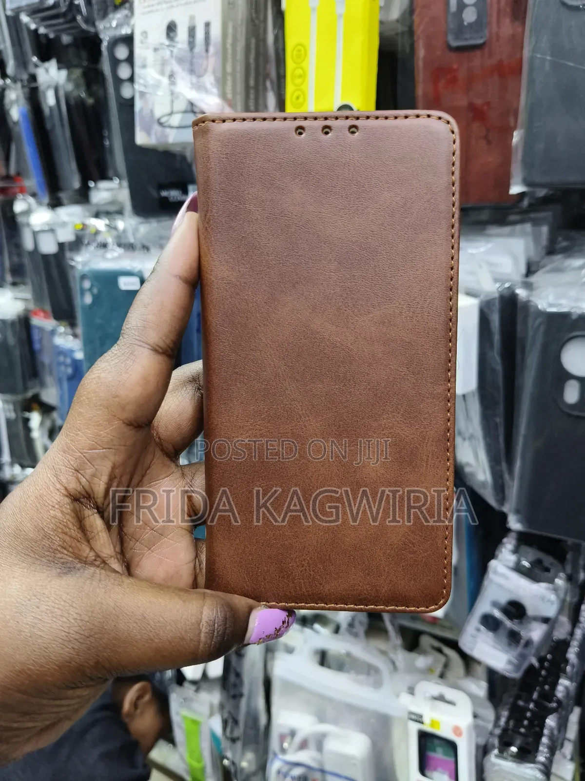 Leather Flip Case for Redmi A3