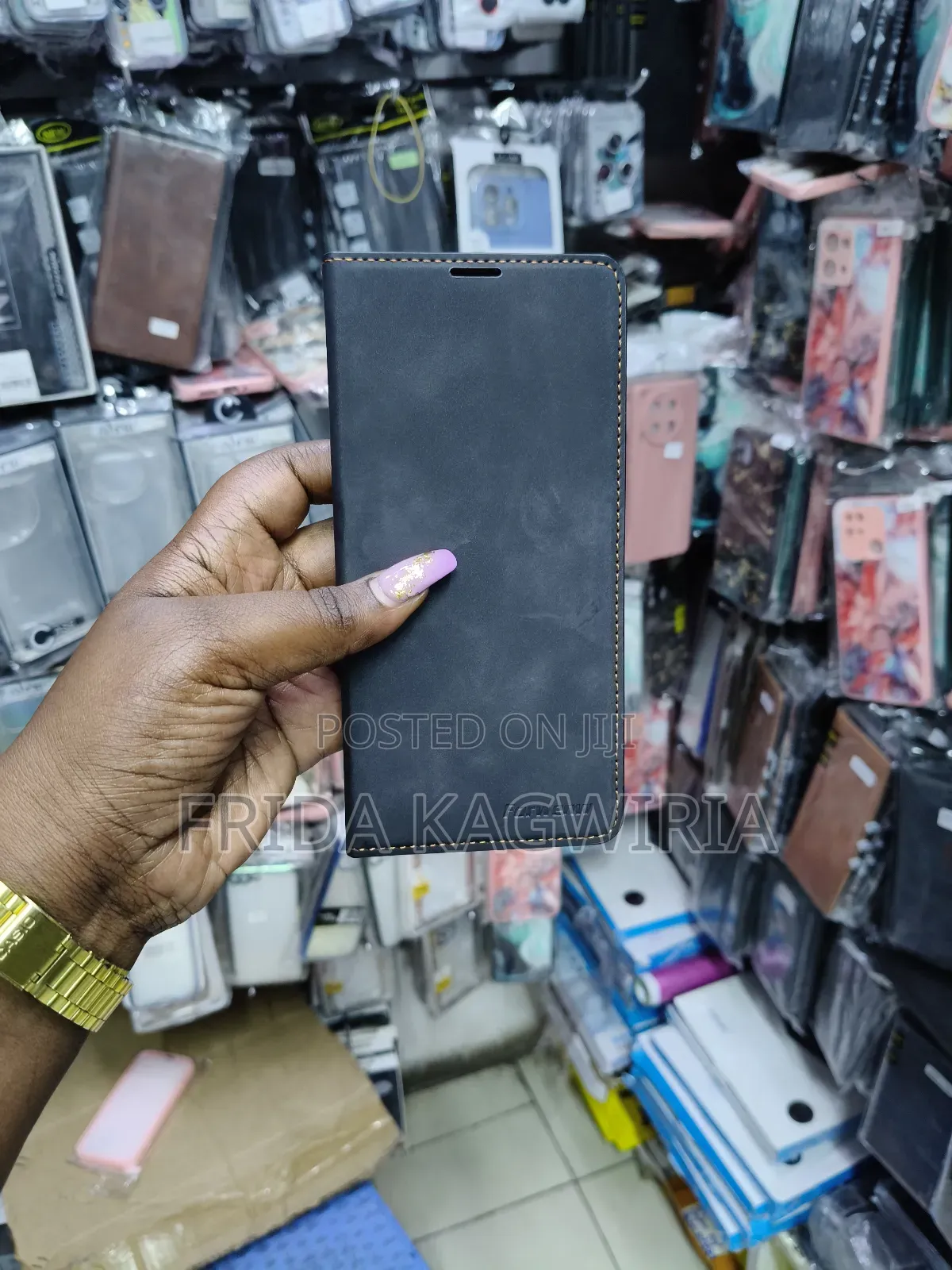 Leather Flip Case for Oppo A3 and A3X