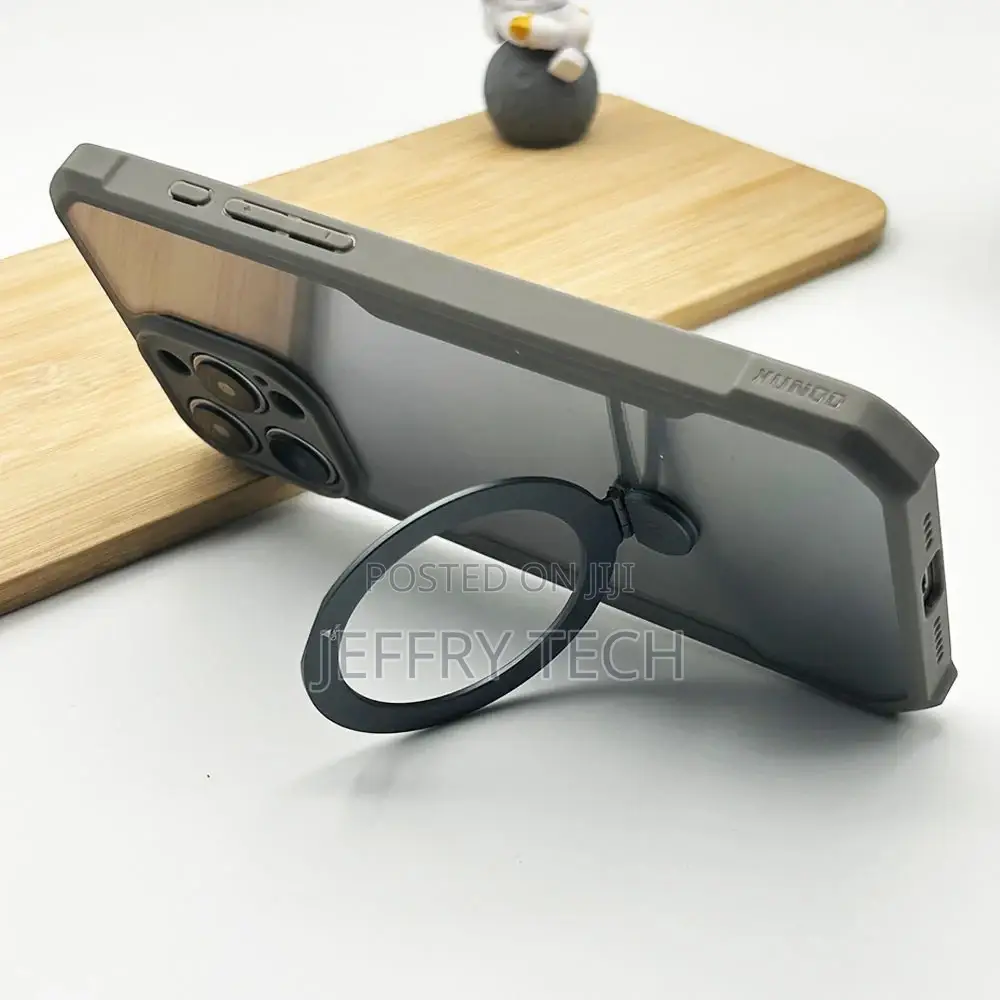 iPhone 15 Pro Max Shockproof Bumper Magsafe Stand Back Cover