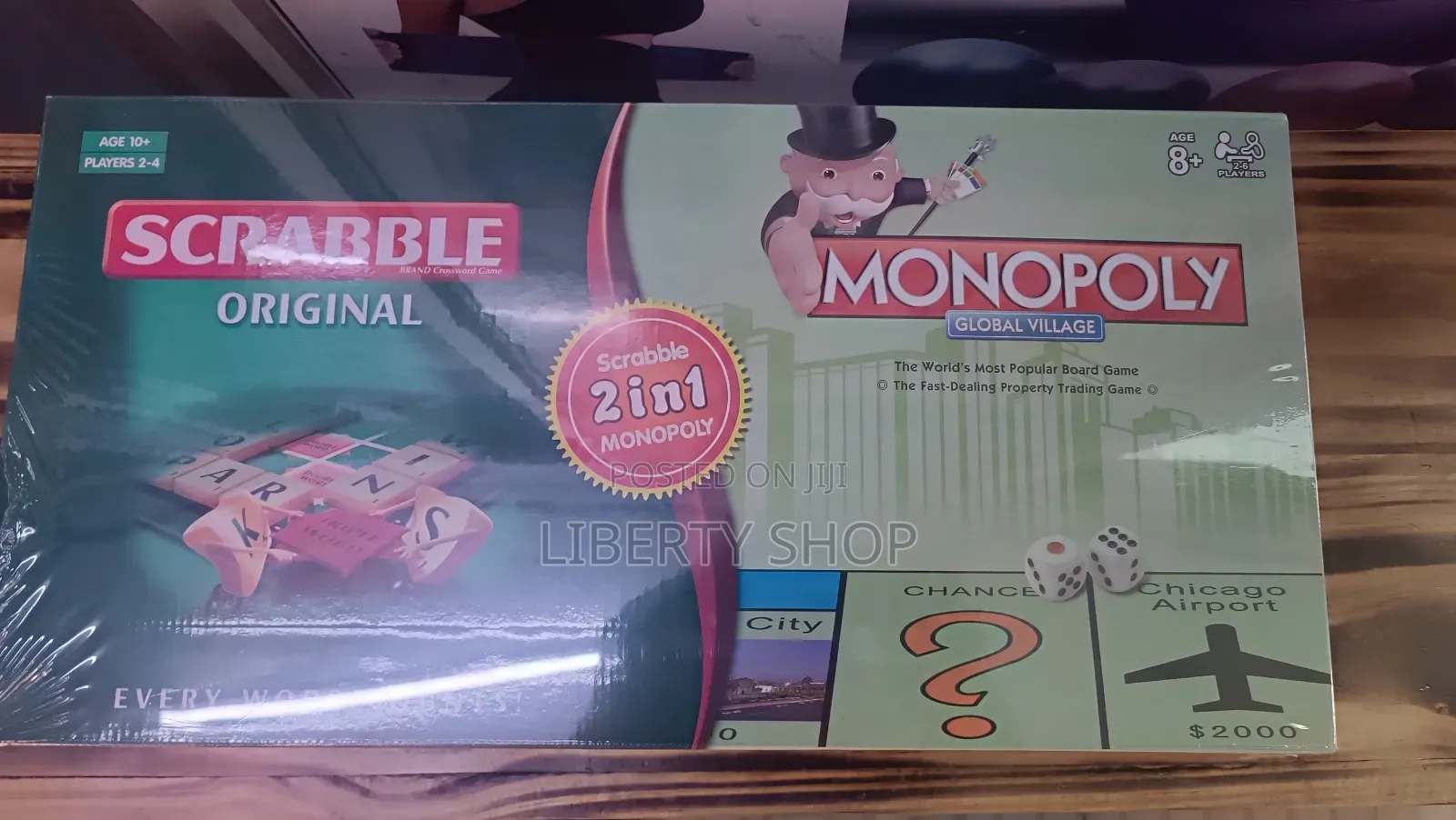 Smart Scrabble and Monopoly 2 in 1 Game