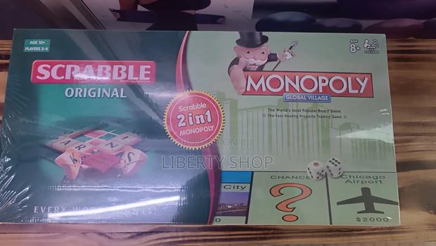 Smart Scrabble and Monopoly 2 in 1 Game