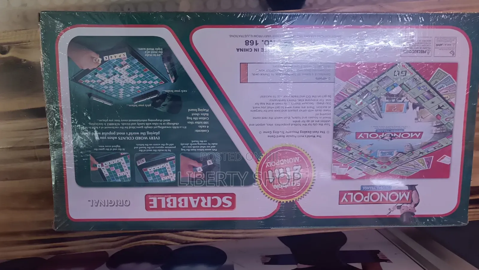 Smart Scrabble and Monopoly 2 in 1 Game