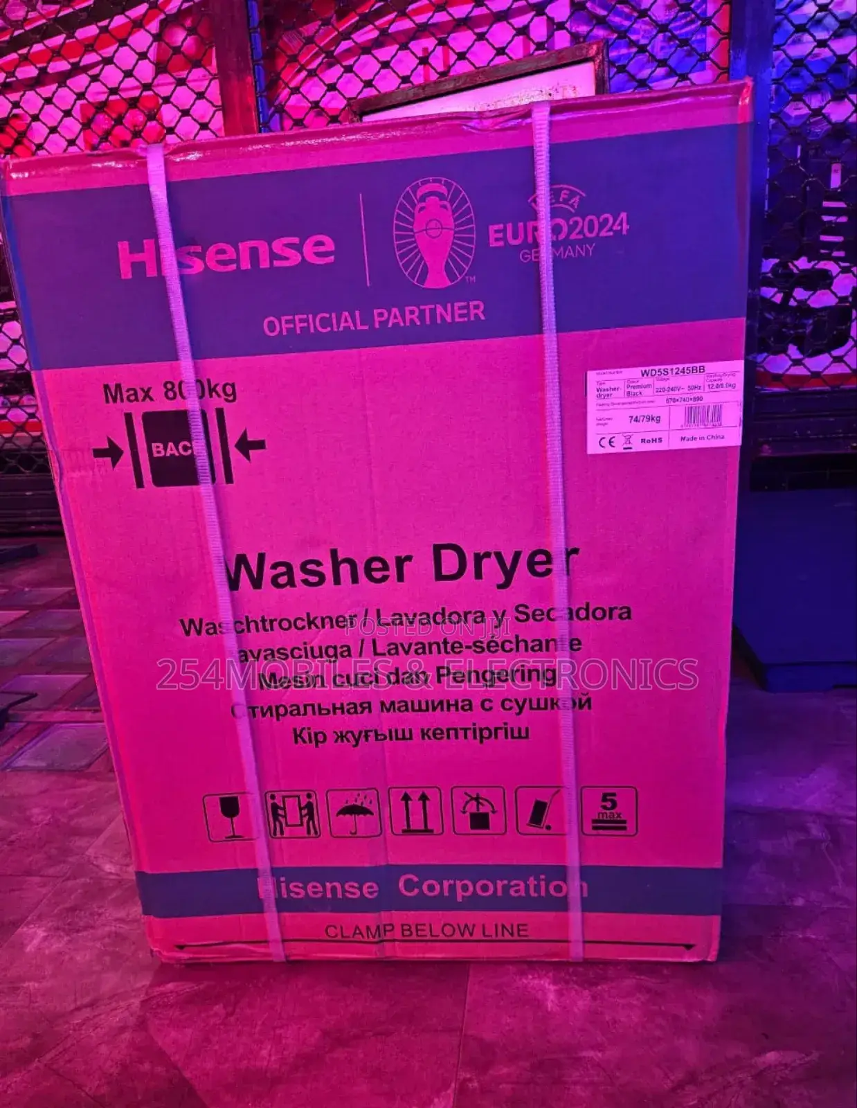 Hisense 12kg/8kg Front Load Washer and Dryer Washing Machine