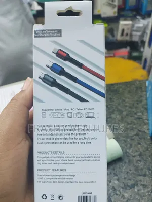 3 in 1 Original Quality Charging and Lighting Cable